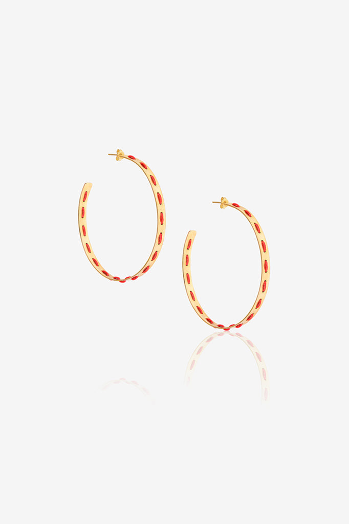 Weave Hoop Earring