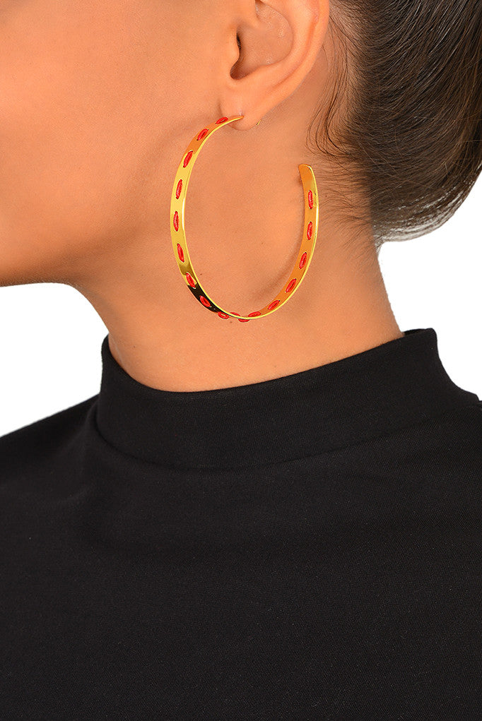 Weave Hoop Earring