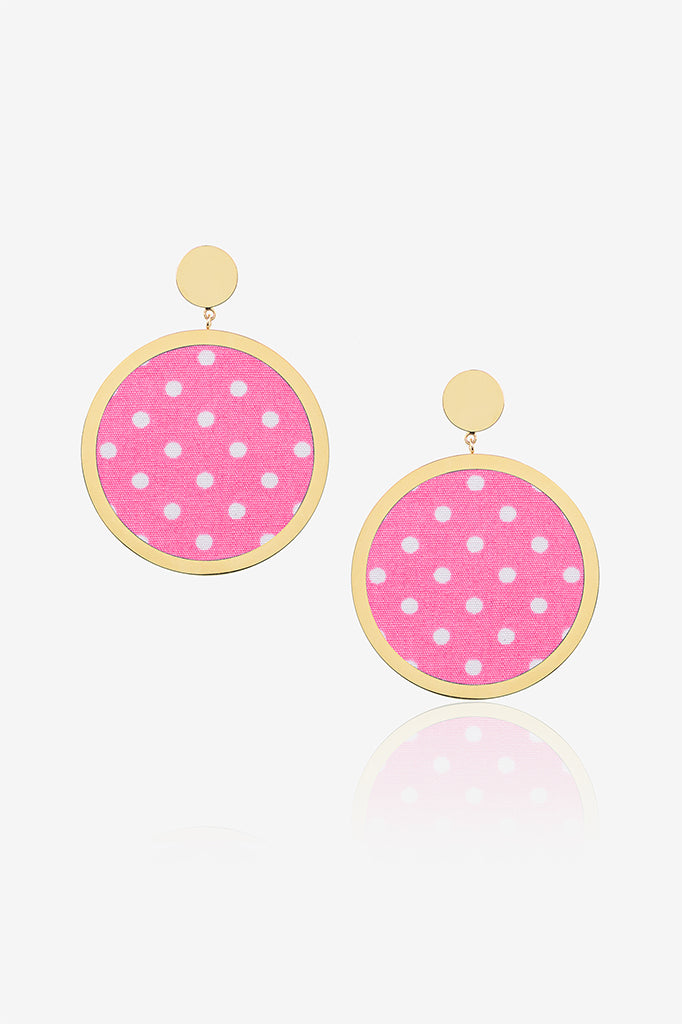 Pink Dot Earring
