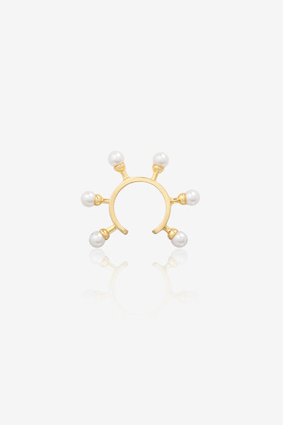 Spiked Pearl Ear Cuff