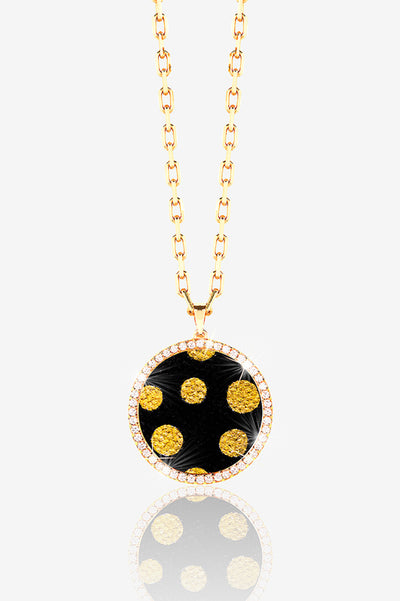 14K GOLD PAVE LOCKET