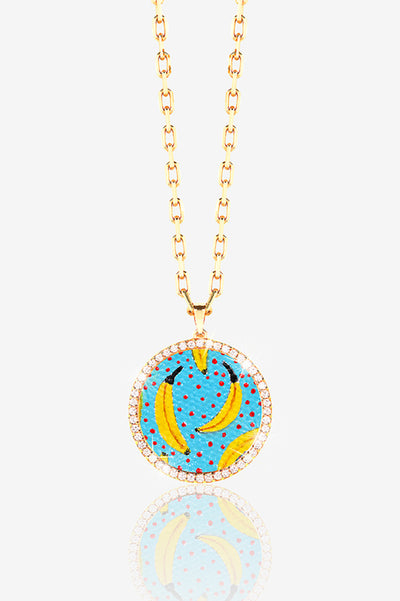 14K GOLD PAVE LOCKET