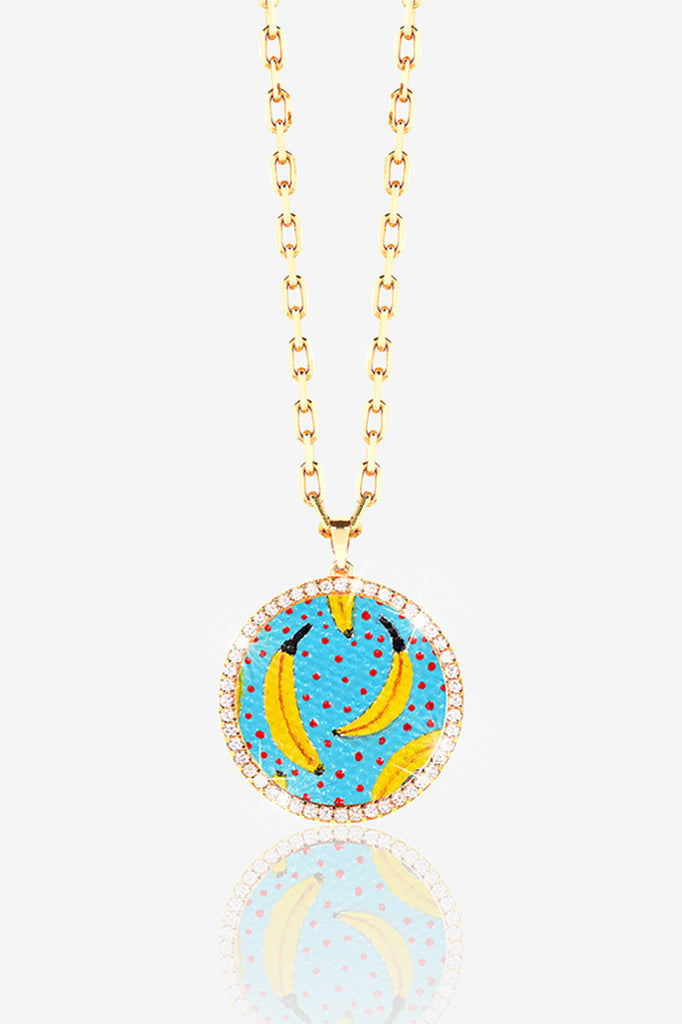 14K GOLD PAVE LOCKET