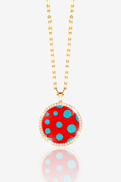 14K GOLD PAVE LOCKET