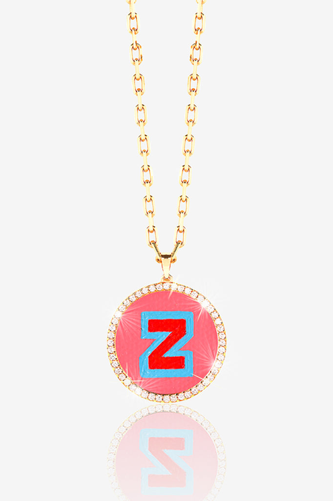 14K GOLD PAVE LOCKET