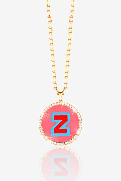 14K GOLD PAVE LOCKET