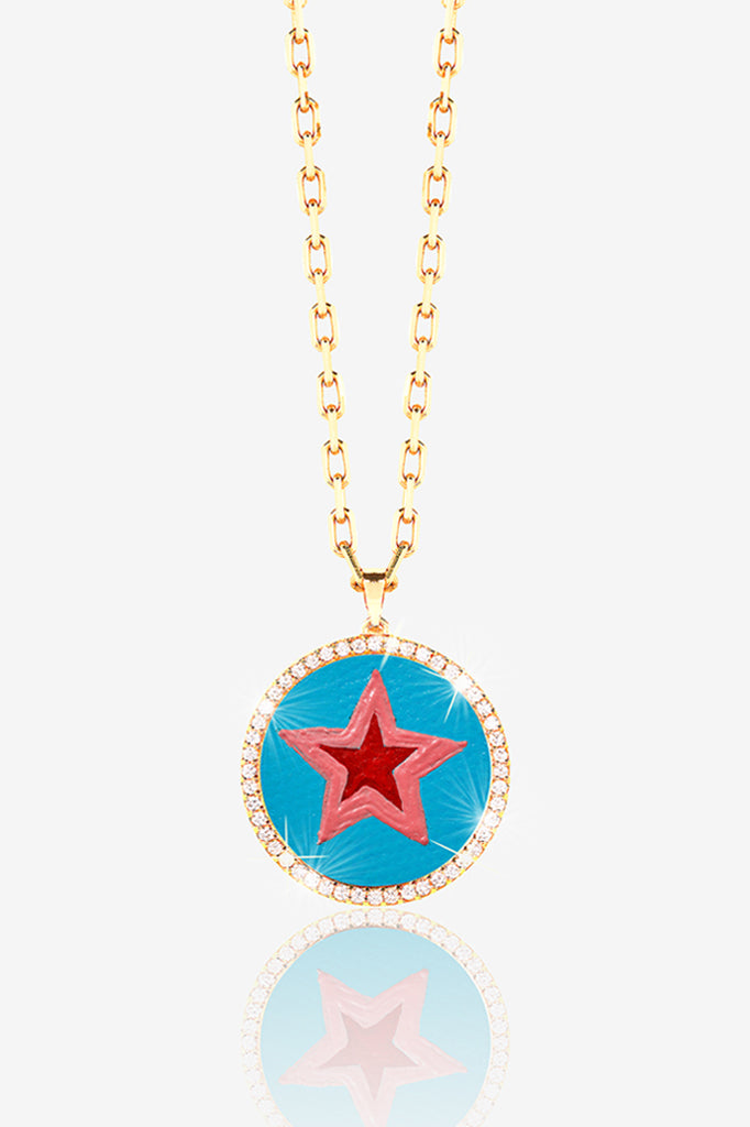 14K GOLD PAVE LOCKET