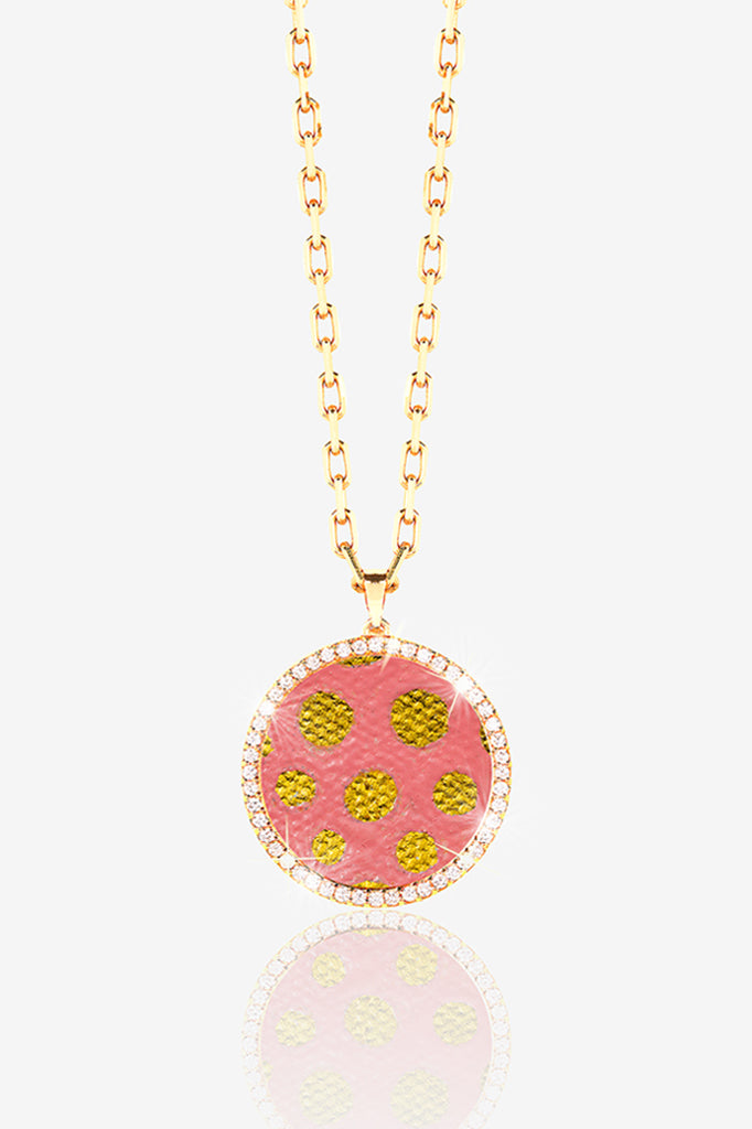 14K GOLD PAVE LOCKET