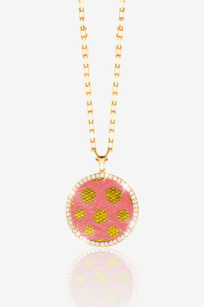 14K GOLD PAVE LOCKET