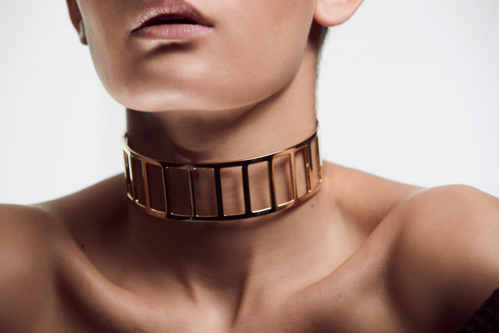 Stripe Lock Choker ARME DE L AMOUR