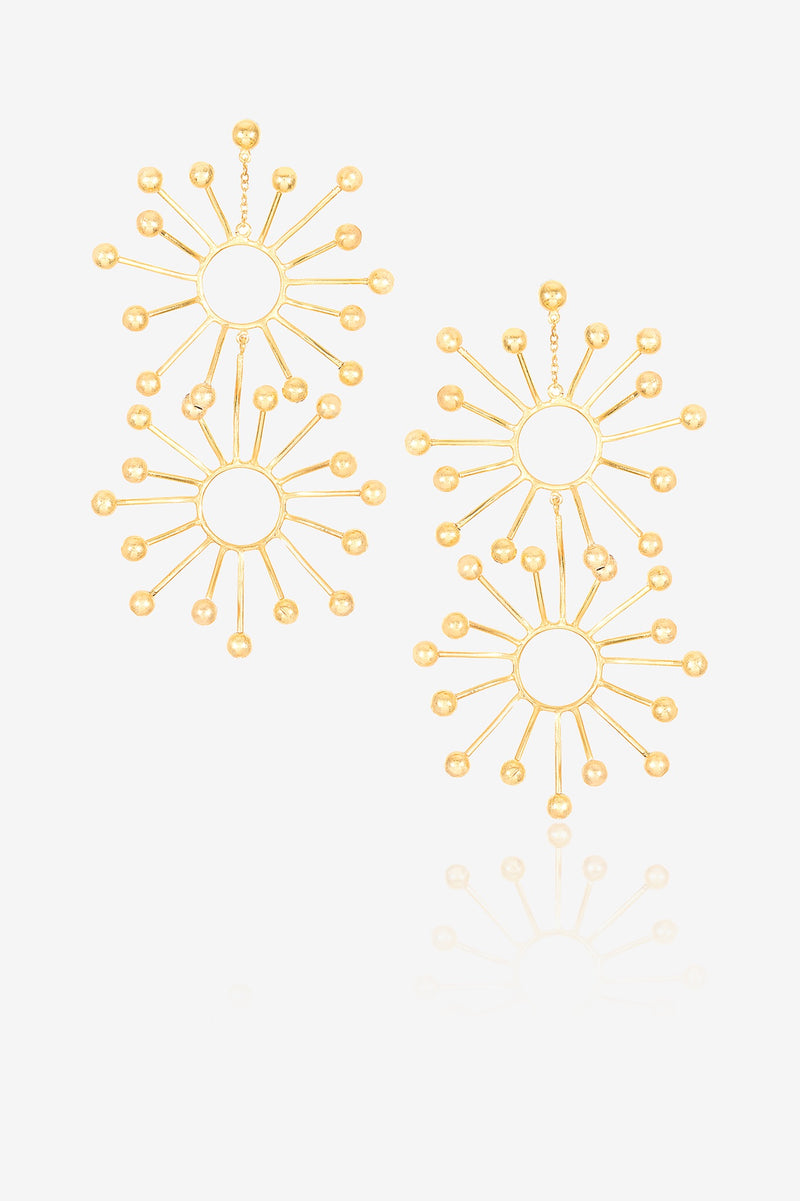 Sun burst earring