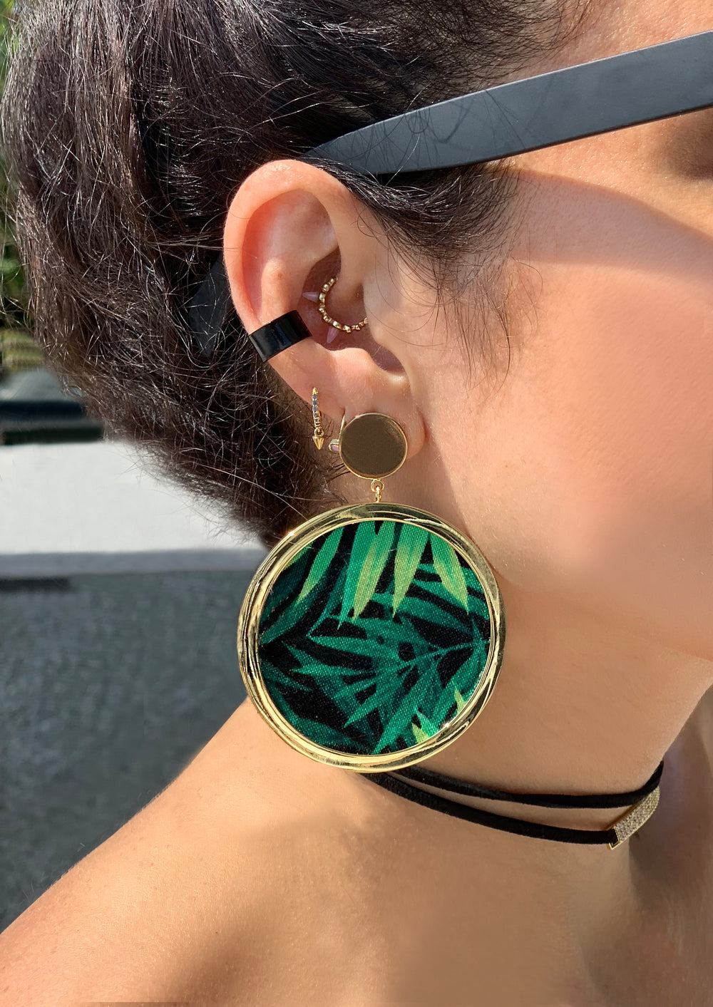 Neon Green Earring