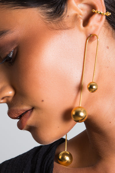 Drop Sphere Earring